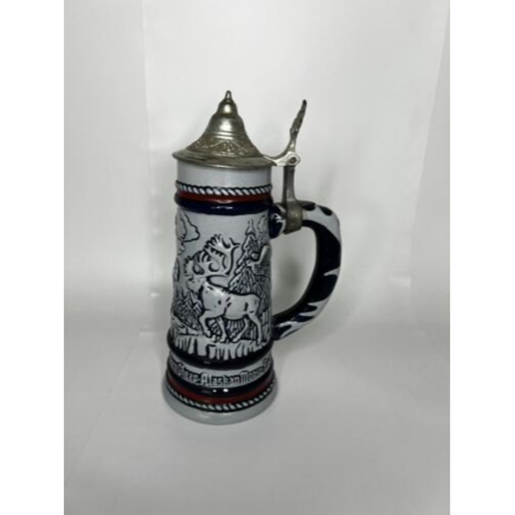 Vintage 1976 Wildlife Beer Stein Handcrafted in Brazil, Avon Exclusive - Picture 8 of 8